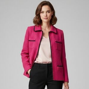 Vintage Louben Made In Canada Pure Virgin Wool Tweed Blazer Ptp 20"